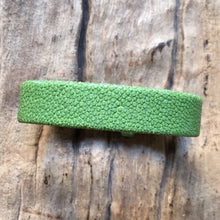 Bracelet en galuchat vert d'eau à partir de