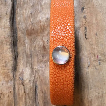 Bracelet galuchat orange Golfe de Thailande