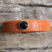 Bracelet galuchat orange Golfe de Thailande